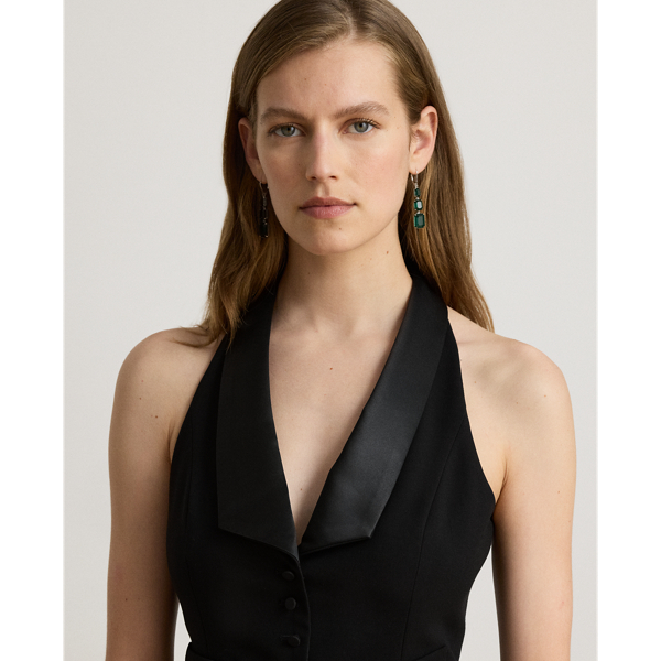 Double-Faced Crepe & Satin Gown