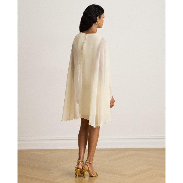 Georgette Cape Cocktail Dress