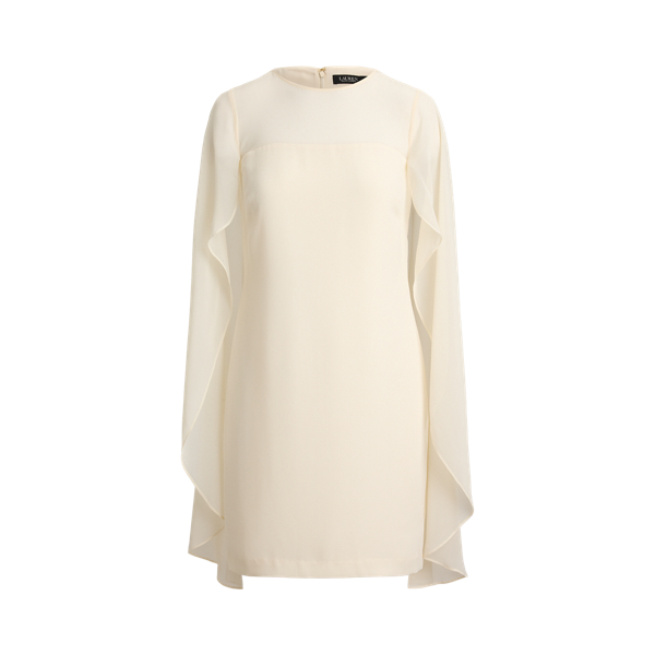 Georgette Cape Cocktail Dress
