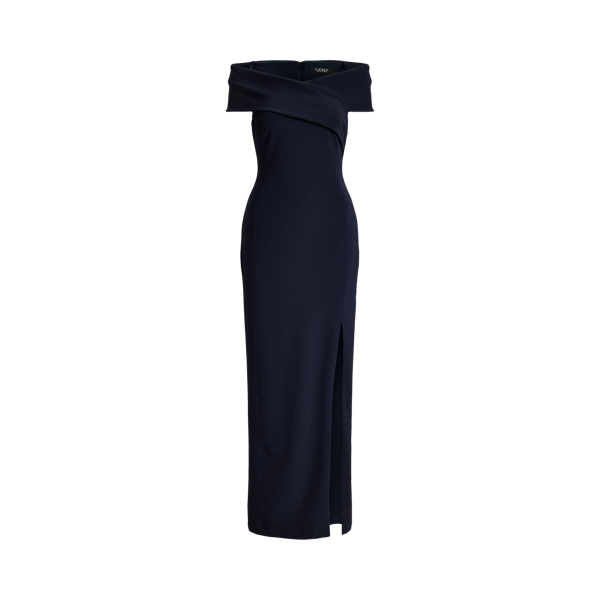 Lauren Navy Faille Off-the-Shoulder Gown Lauren 2