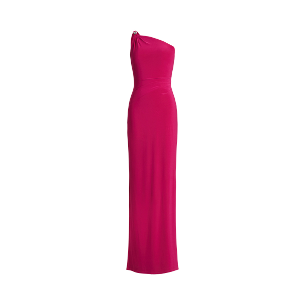 Jersey One Shoulder Gown