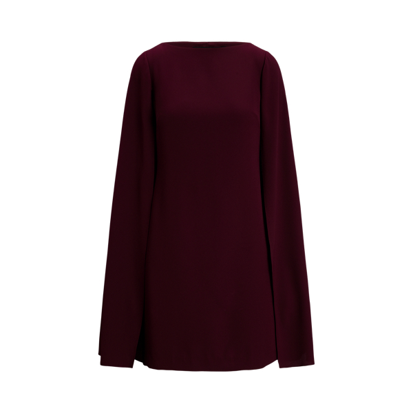 Cape Georgette Cocktail Dress Lauren Petite 1