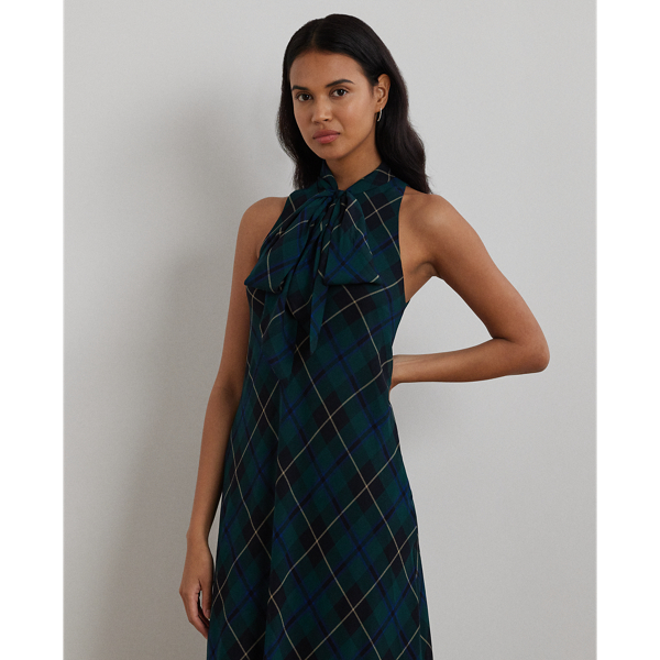 ラルフローレン★Plaid Georgette Dress Plaid Georgette Gown