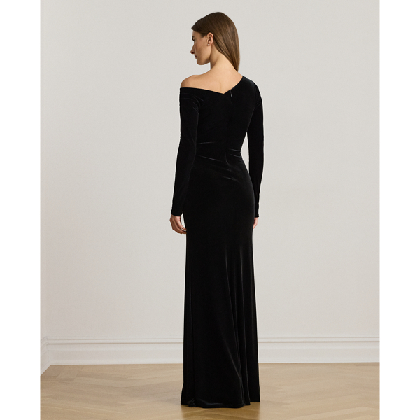 Velvet Asymmetrical Gown
