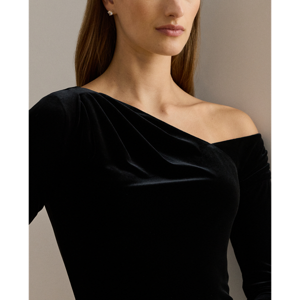 Velvet Asymmetrical Gown
