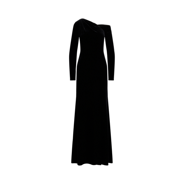 Velvet Asymmetrical Gown
