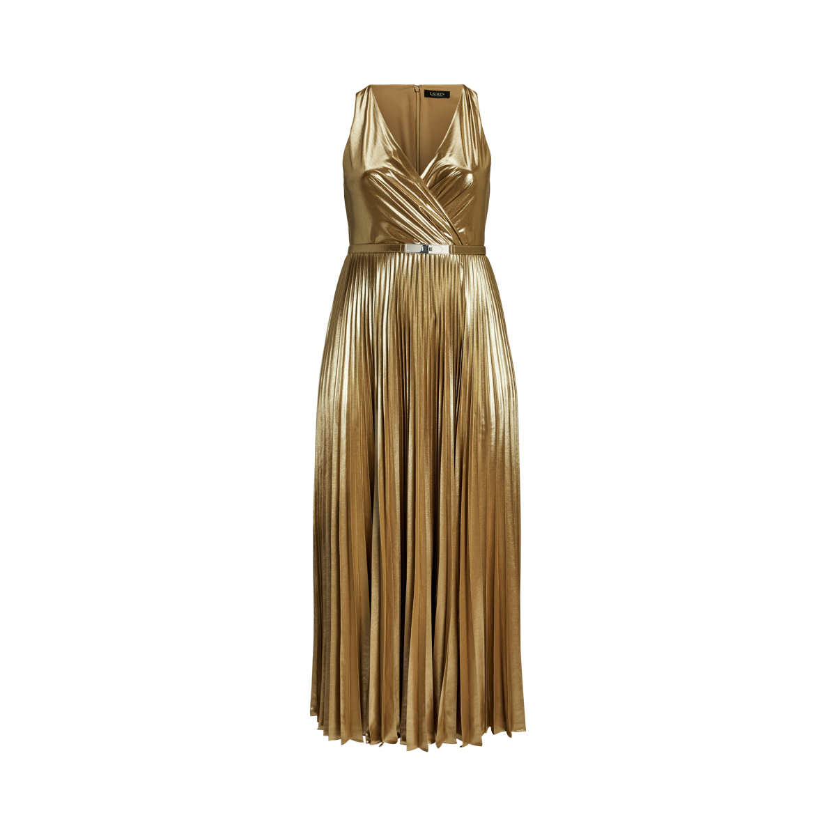 ラルフローレン★Belted llic Chiffon Surplice Gown Belted Metallic Chiffon Surplice Gown