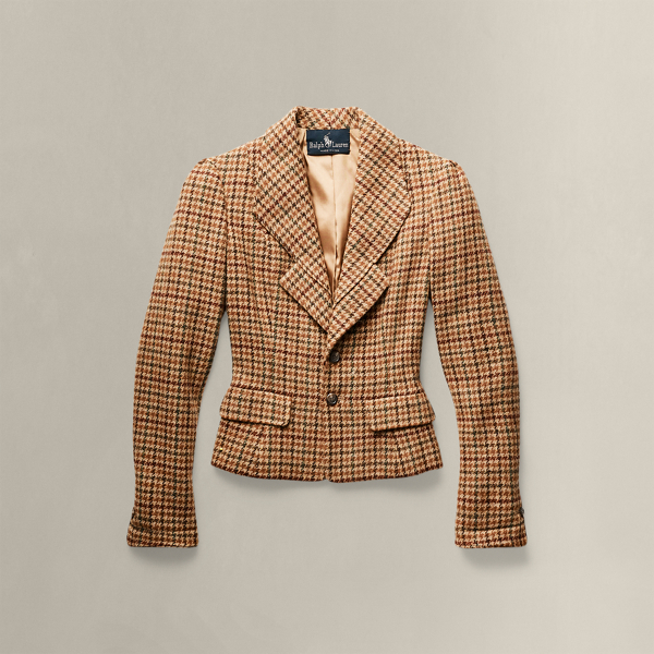 1982 Houndstooth Wool Jacket - Size 4