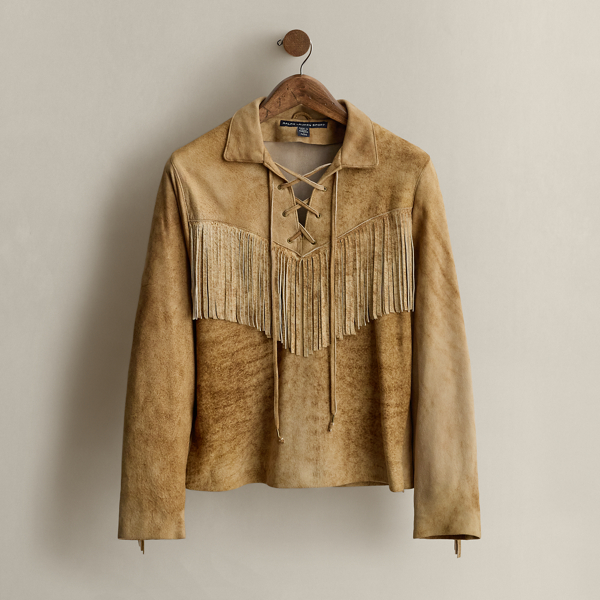 1995 Fringe Suede Shirt - Size M