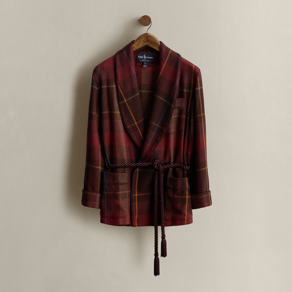 Multi 1985 Plaid Wool-Cashmere Jacket - Size 4 Ralph Lauren Vintage 1