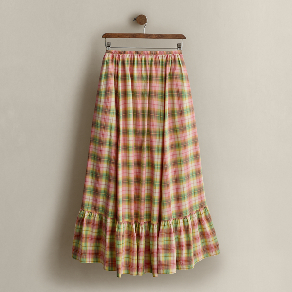 Multi c. 1978 Plaid A-Line Skirt - Size 10 Ralph Lauren Vintage 1