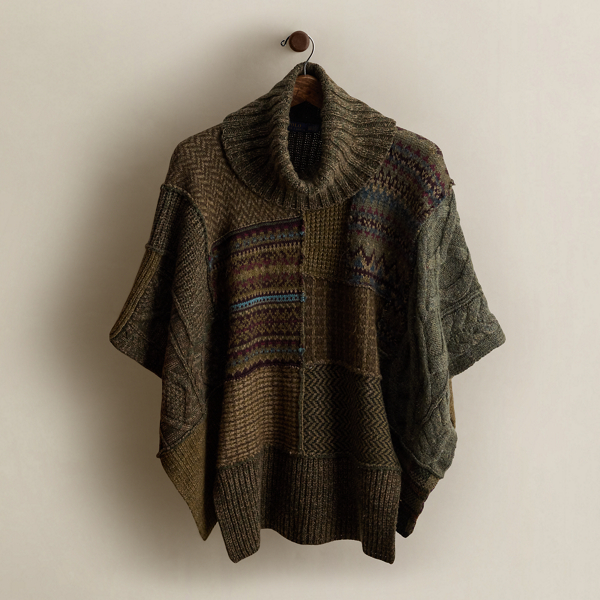 2017 Wool-Blend Poncho - Size XS