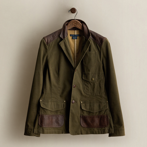 c. 2008 Leather-Trim Jacket - Size L