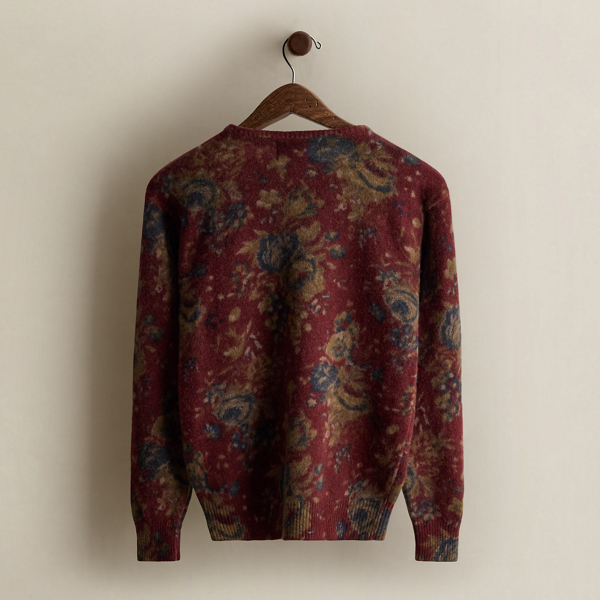 c. 1985 Floral Crewneck Sweater - Size M