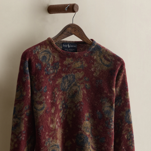 c. 1985 Floral Crewneck Sweater - Size M