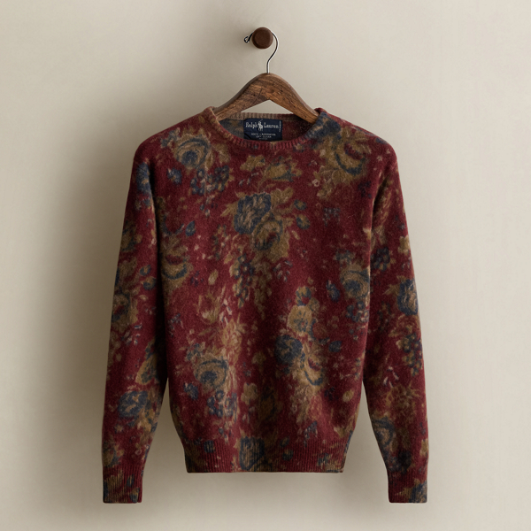 c. 1985 Floral Crewneck Sweater - Size M