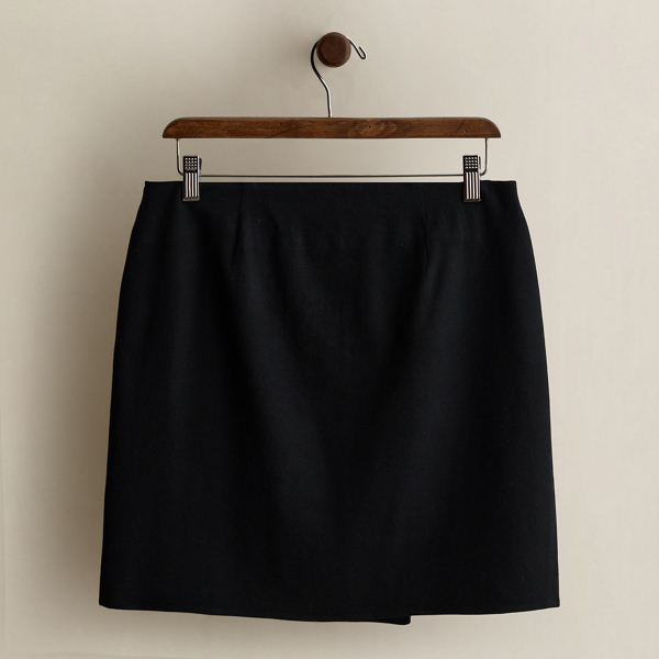 c. 2008 Buckle-Trim Wrap Skirt - Size 6