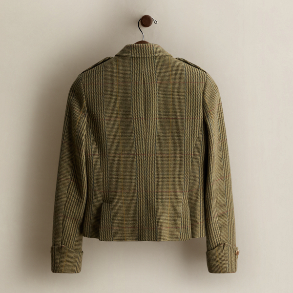 2004 Glen Plaid Wool Blazer - Size 6
