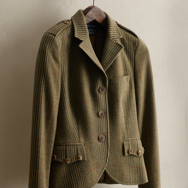 2004 Glen Plaid Wool Blazer - Size 6