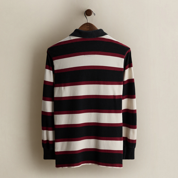 c. 1995 Striped Polo Shirt - Size L