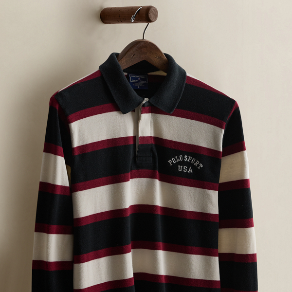 c. 1995 Striped Polo Shirt - Size L