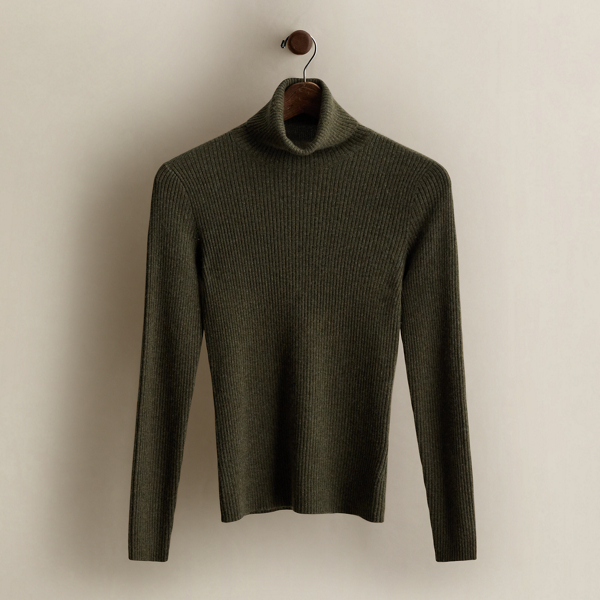 c. 2007 Rib-Knit Turtleneck - Size S