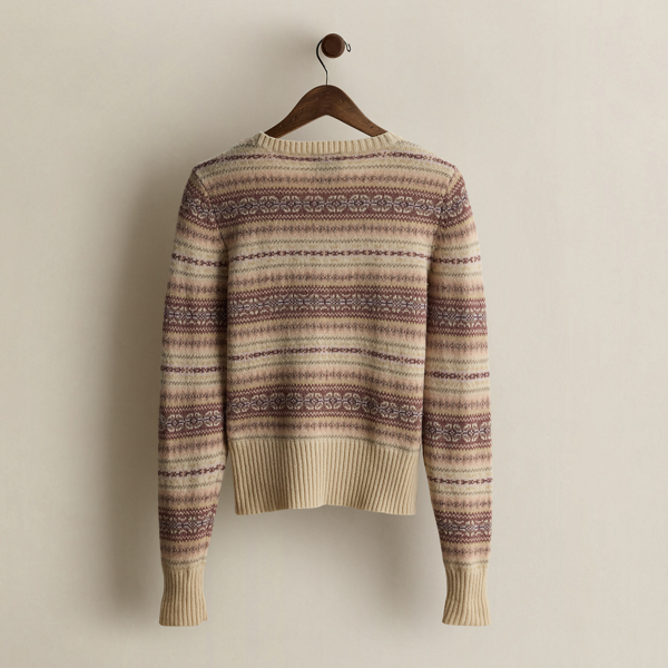 c. 2001 Fair Isle Wool Sweater - Size M