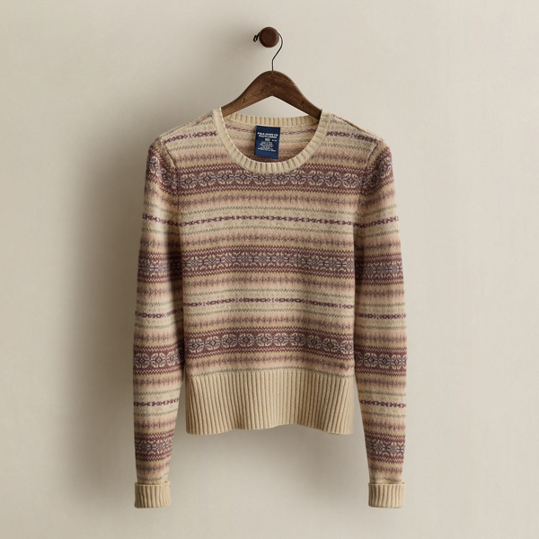 c. 2001 Fair Isle Wool Sweater - Size M