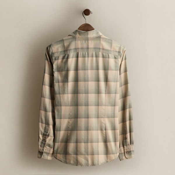 c. 1995 Plaid Cotton Shirt - Size 10