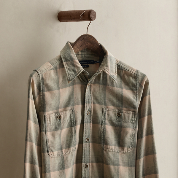 c. 1995 Plaid Cotton Shirt - Size 10