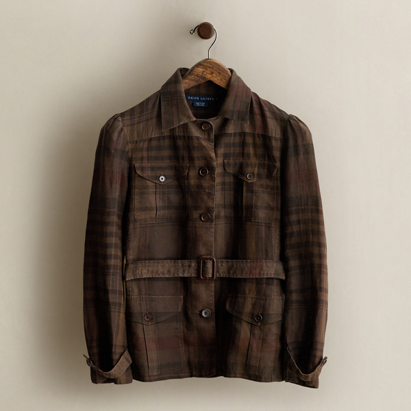 c. 2008 Belted Plaid Shirt - Size 4