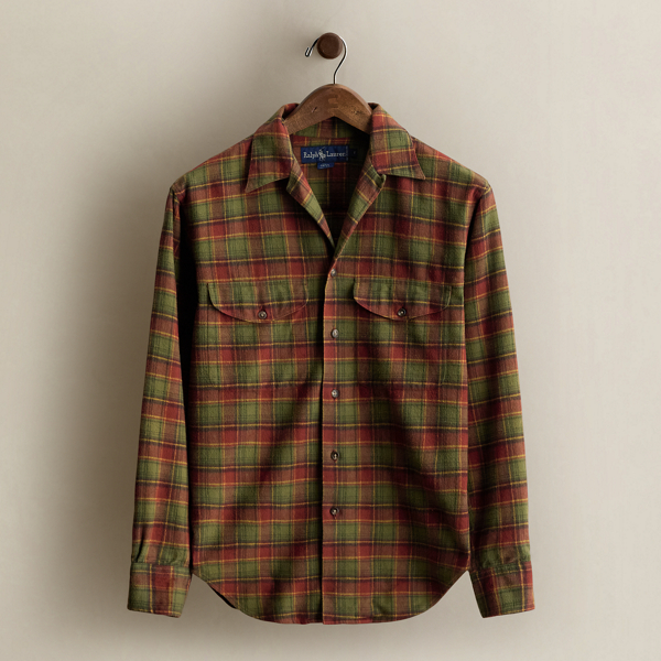 c. 1985 Plaid Cotton Shirt - Size 6