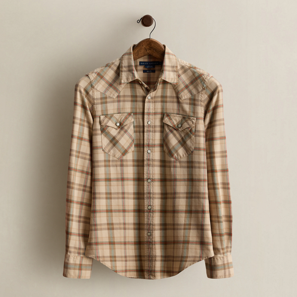 c. 2008 Plaid Western Shirt - Size 4