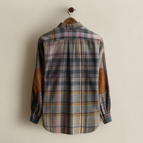 c. 1985 Plaid Wool Shirt - Size 10