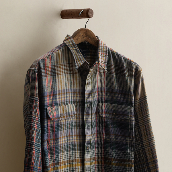 c. 1985 Plaid Wool Shirt - Size 10