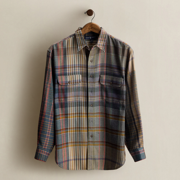 c. 1985 Plaid Wool Shirt - Size 10