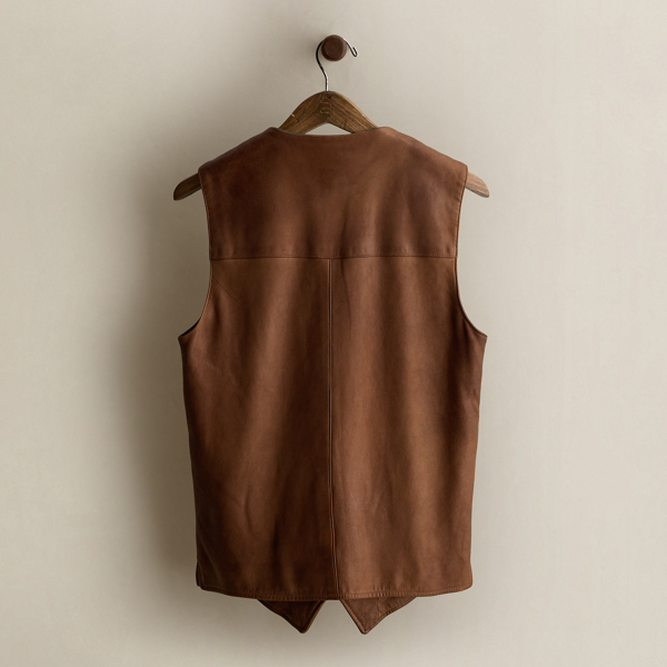 c. 1985 Leather Vest - Size 2