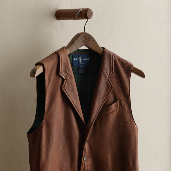 c. 1985 Leather Vest - Size 2