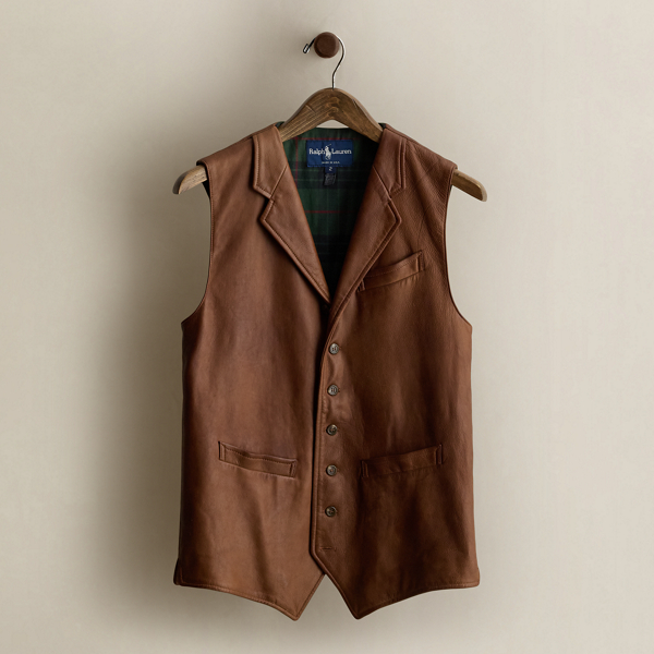 c. 1985 Leather Vest - Size 2