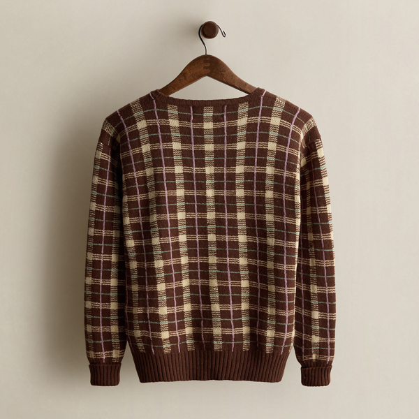 c. 2008 Checked Plaid Sweater - Size L