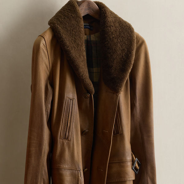 2014 Washed Leather Ranch Coat - Size 2