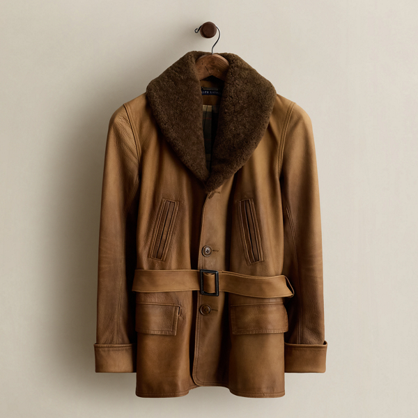 2014 Washed Leather Ranch Coat - Size 2
