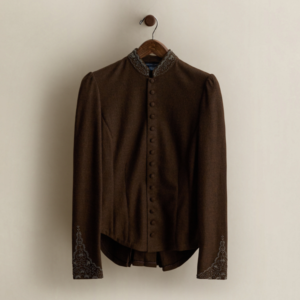 c. 2008 Beaded Wool Jacket - Size M