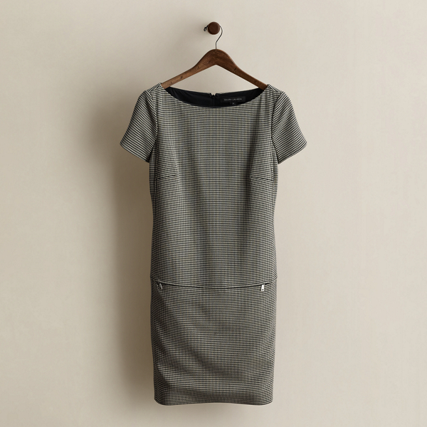 c. 2007 Houndstooth Dress - Size 8