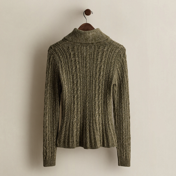 c. 2008 Hand-Knit Silk Cardigan - Size M
