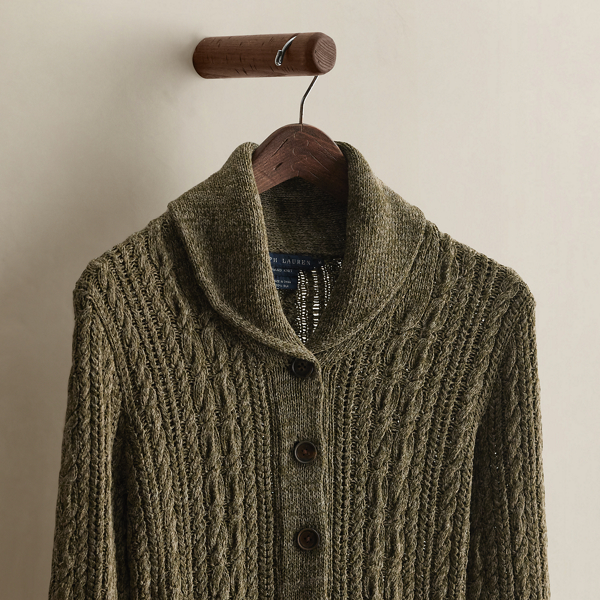 c. 2008 Hand-Knit Silk Cardigan - Size M