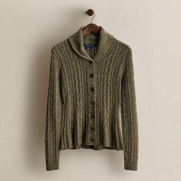 c. 2008 Hand-Knit Silk Cardigan - Size M