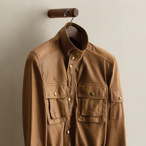 c. 2007 Leather Field Jacket - Size 4