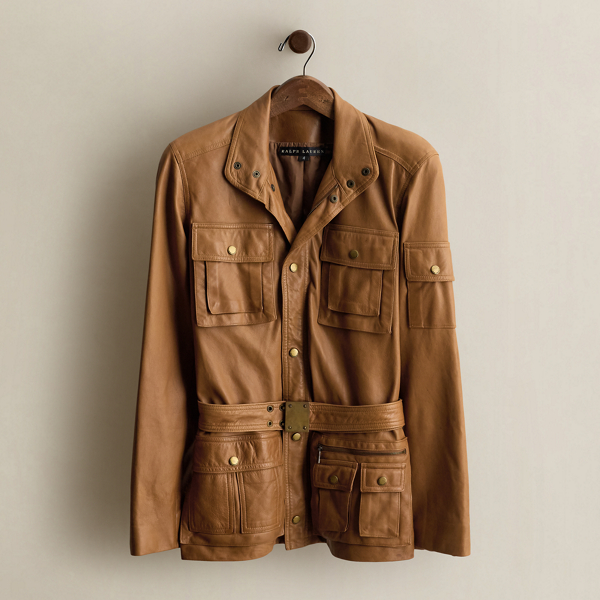 c. 2007 Leather Field Jacket - Size 4