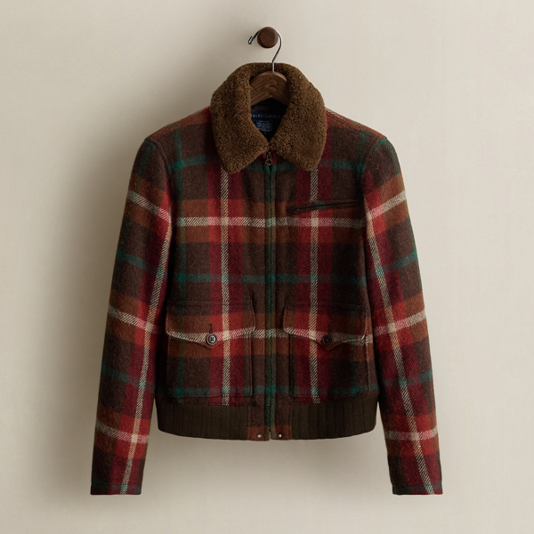 2010 Plaid Wool-Alpaca Jacket - Size S